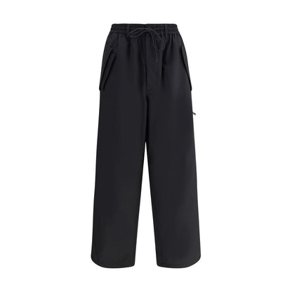 Black Wool Casual Pants