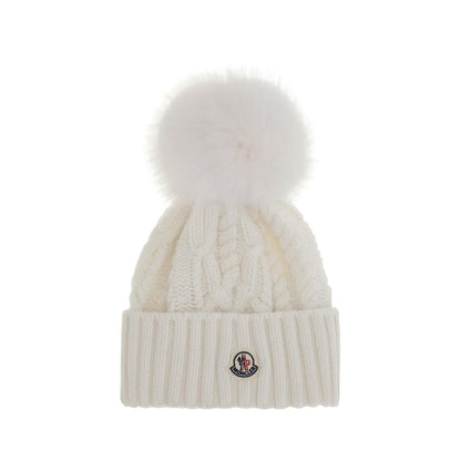 Cashmere blend Hat with pom-pon