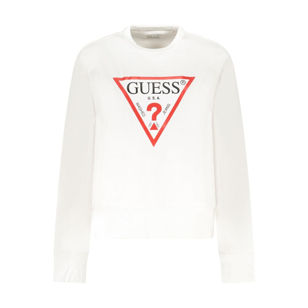 White Cotton Women's Sweatshirt