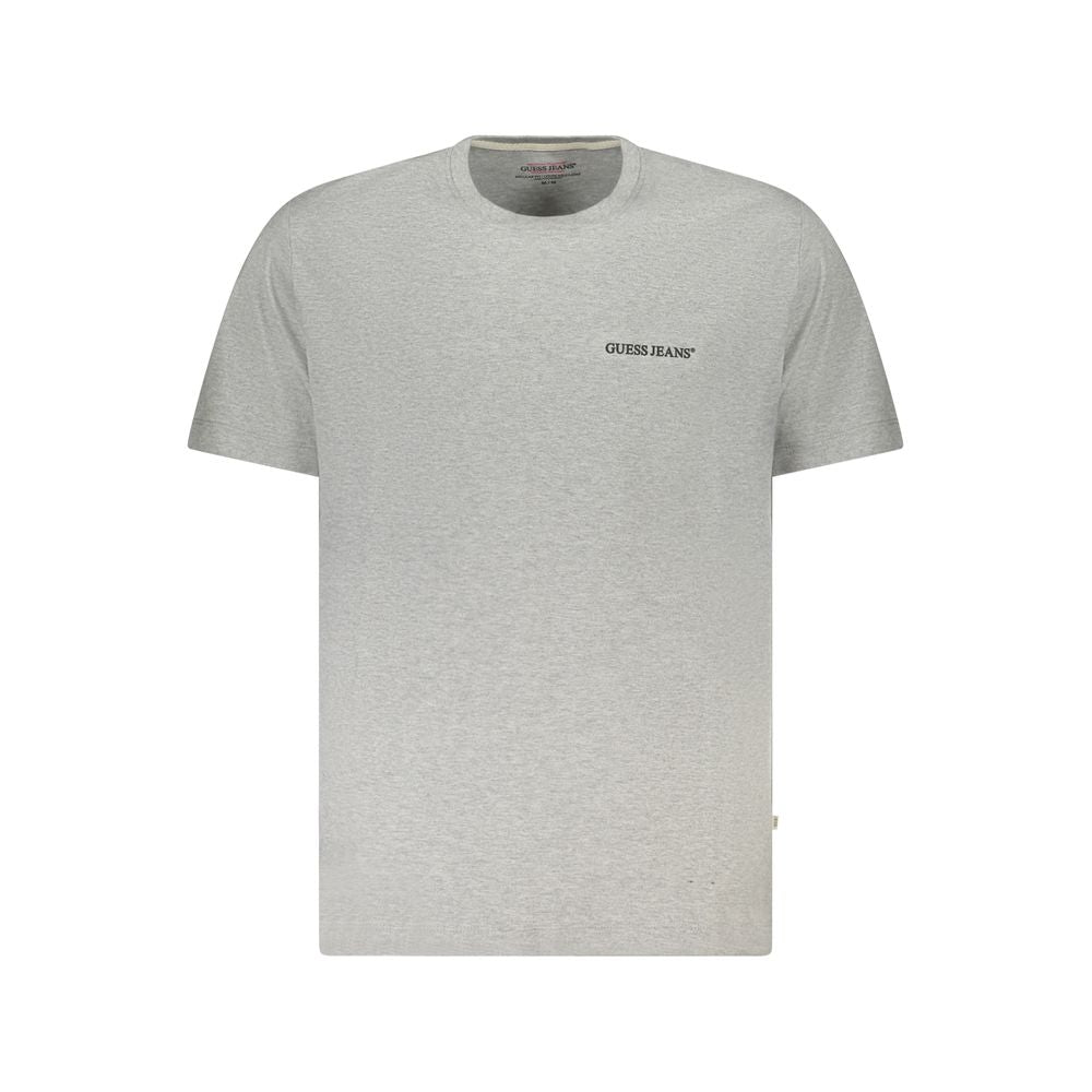 Gray Cotton Men T-Shirt
