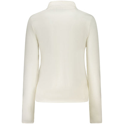 Bianco Polyester Women Sweatshirt