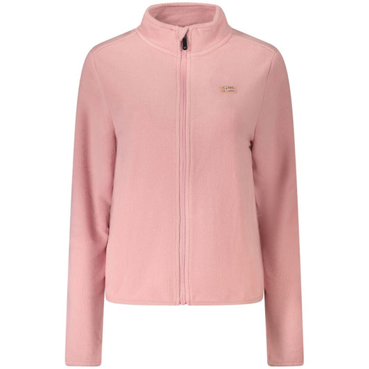 Pink Polyester Women Sweater