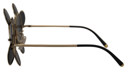 DG2201 Black Lens Gold Frame LIMITED EDITION Sunglasses