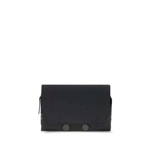 Black Polyamide Clutch Bag
