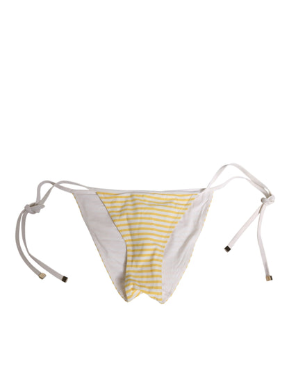 White Yellow Stripe Tie Side Logo Underwear