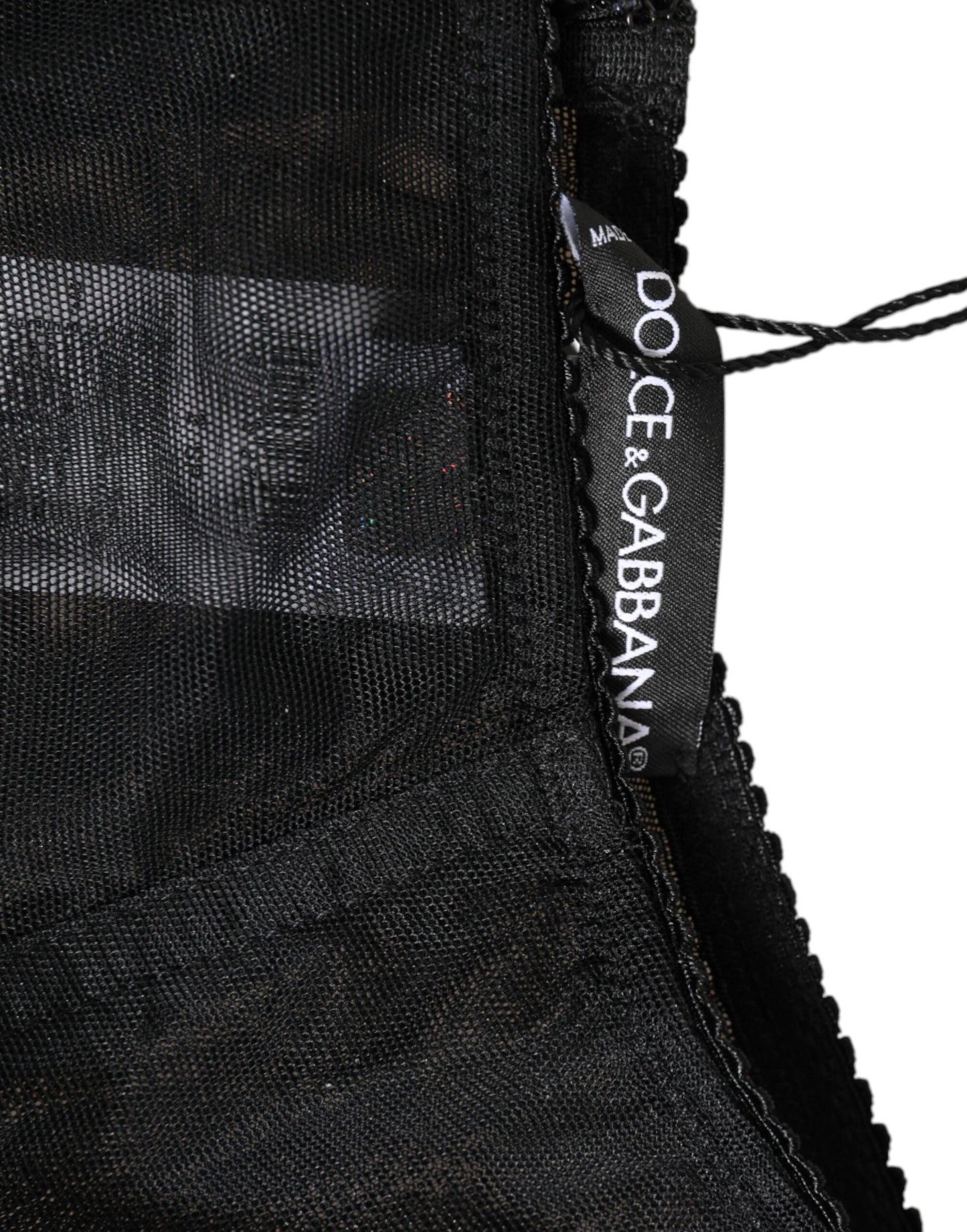 Black High Waist Mesh Sheer Shapewear Underwear