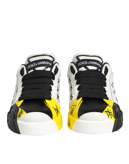 Multicolor Lettering Portofino Sneakers Shoes