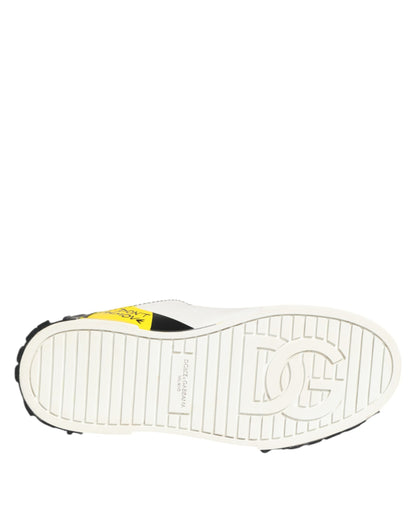 Multicolor Lettering Portofino Sneakers Shoes