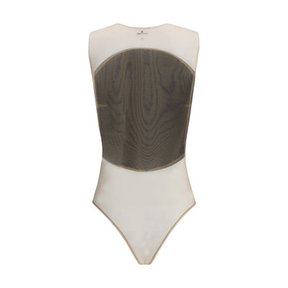 Satin illusion hoop Bodysuit