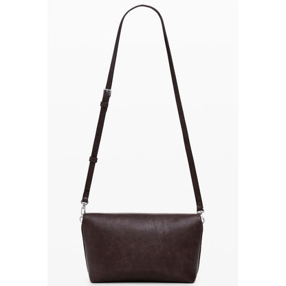 Brown Polyethylene Women Handbag