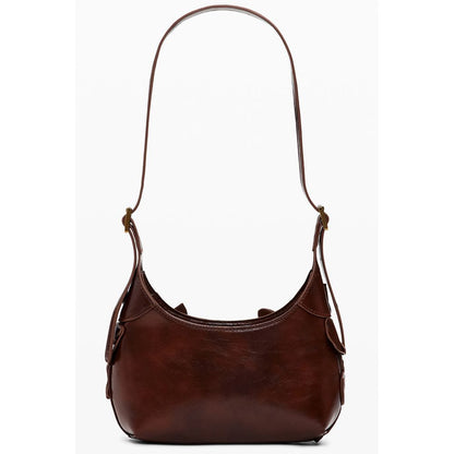 Brown Polyethylene Women Handbag