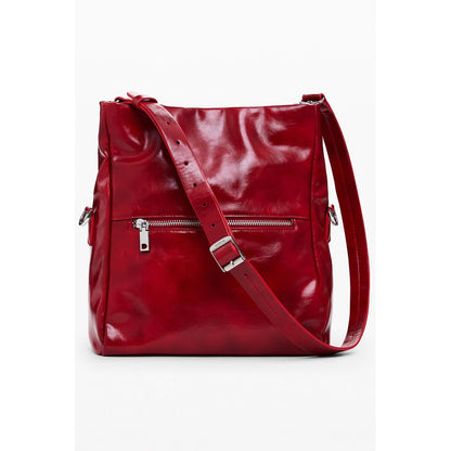 Red Polyethylene Women Handbag