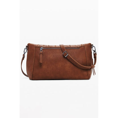 Brown Polyethylene Women Handbag