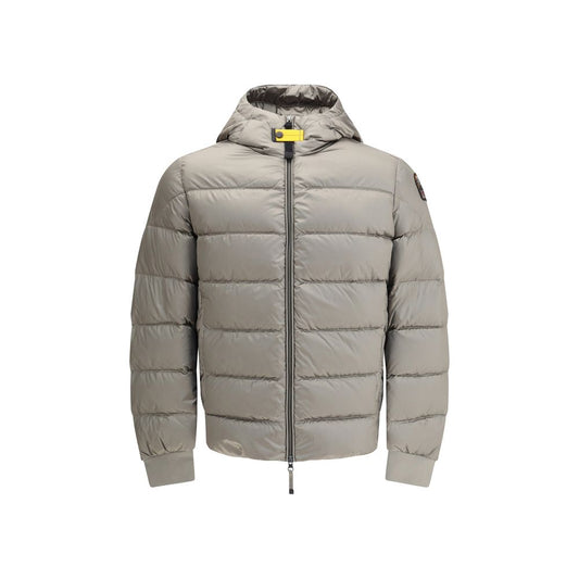 Gray Polyamide Full-Length Jacket