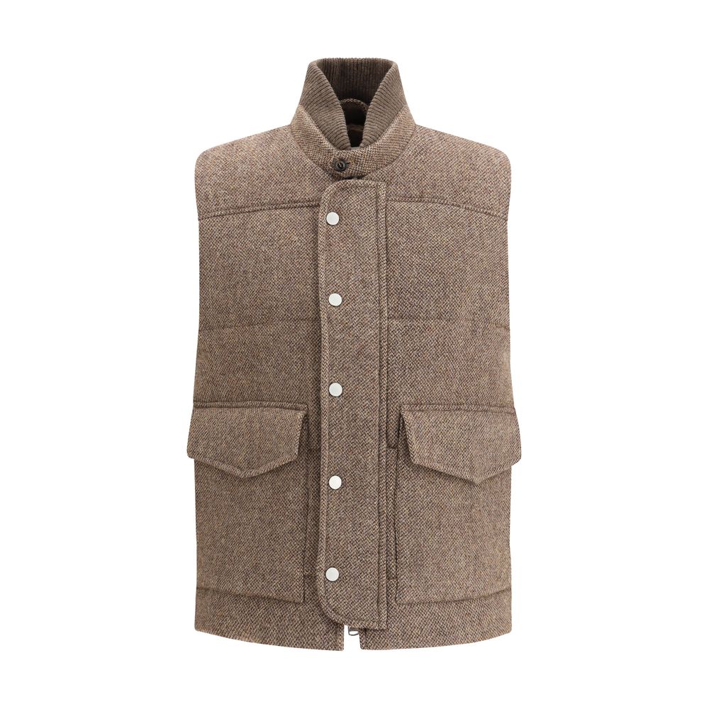 Padded wool Vest