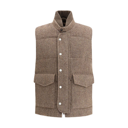 Padded wool Vest
