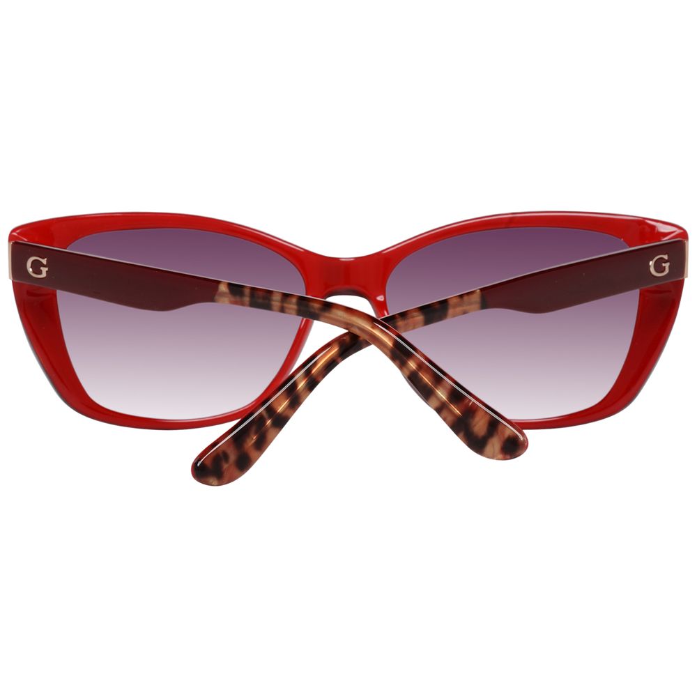 Burgundy Plastic Sunglasses