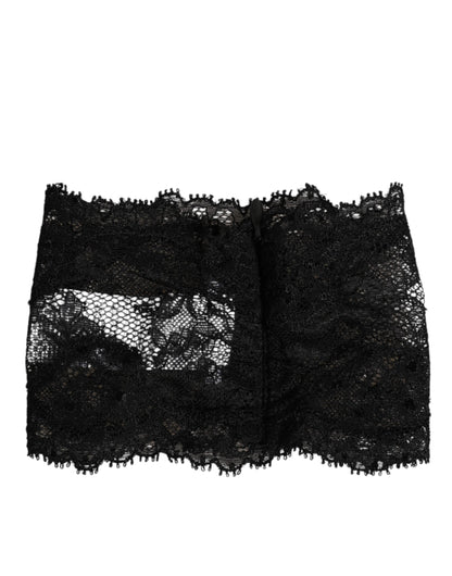 Black Lace Neck Scarf