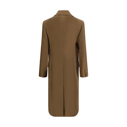 Brown Fleece Wool Coat