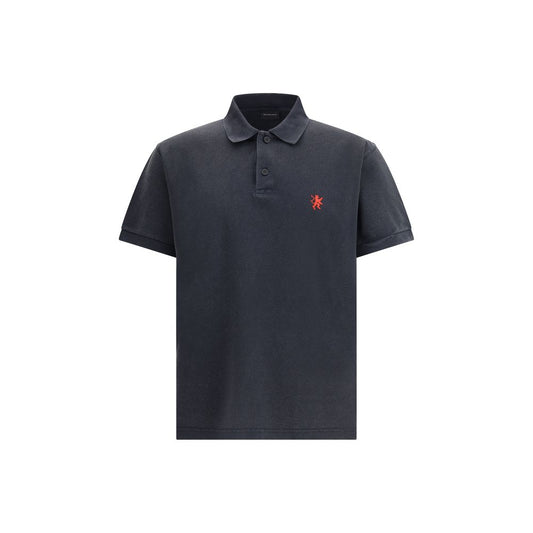 Black Cotton Polo Shirt