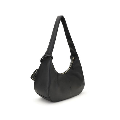 Black Recycled Polyester Shoulder Bag