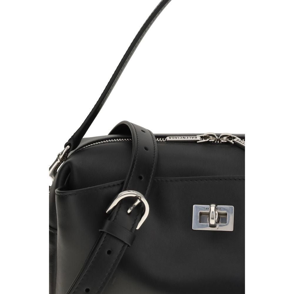 Black Calf Leather Bos Taurus Shoulder Bag