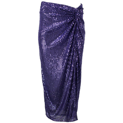 Purple Polyester Skirt