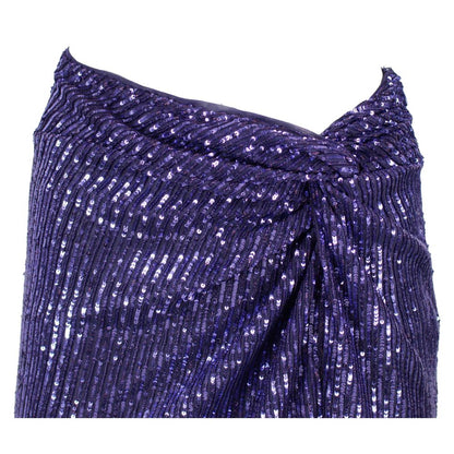 Purple Polyester Skirt