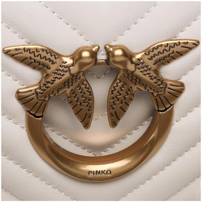 White Calfskin Women Crossbody Bag