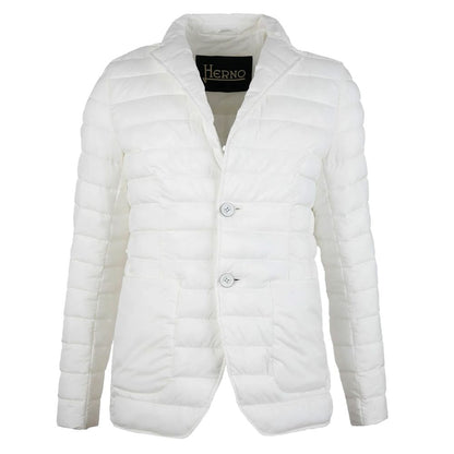 White Polyamide Men Jacket