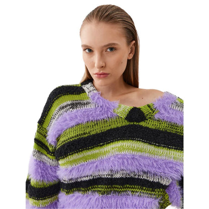 Purple Marabou Sweater