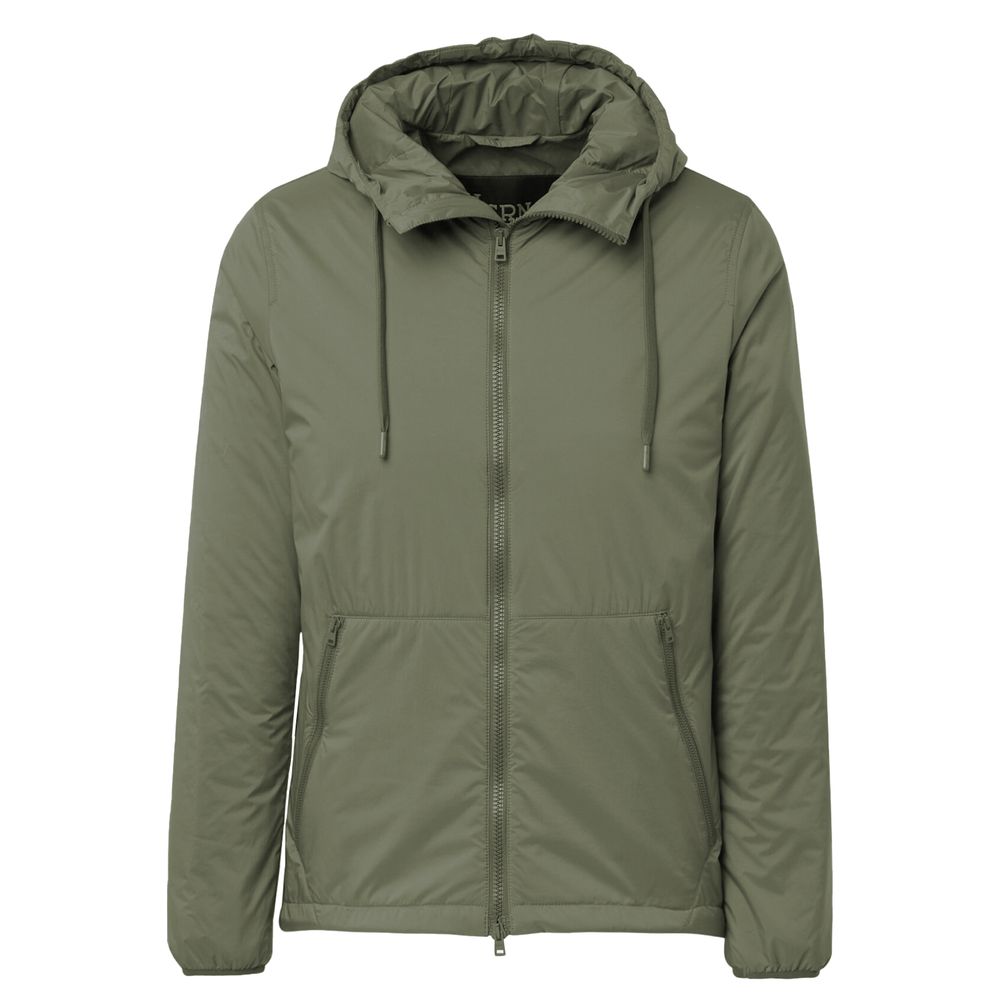 Green Polyamide Men Jacket