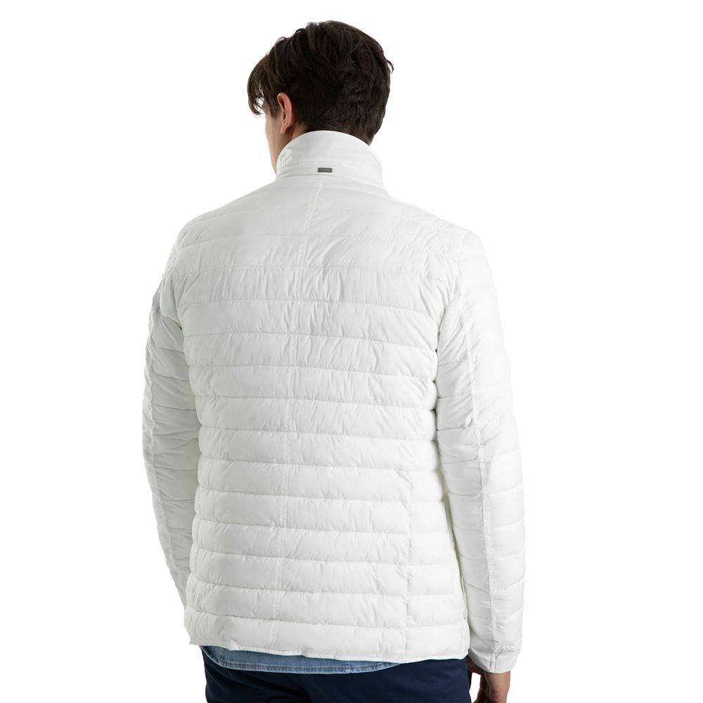 White Polyamide Men Jacket