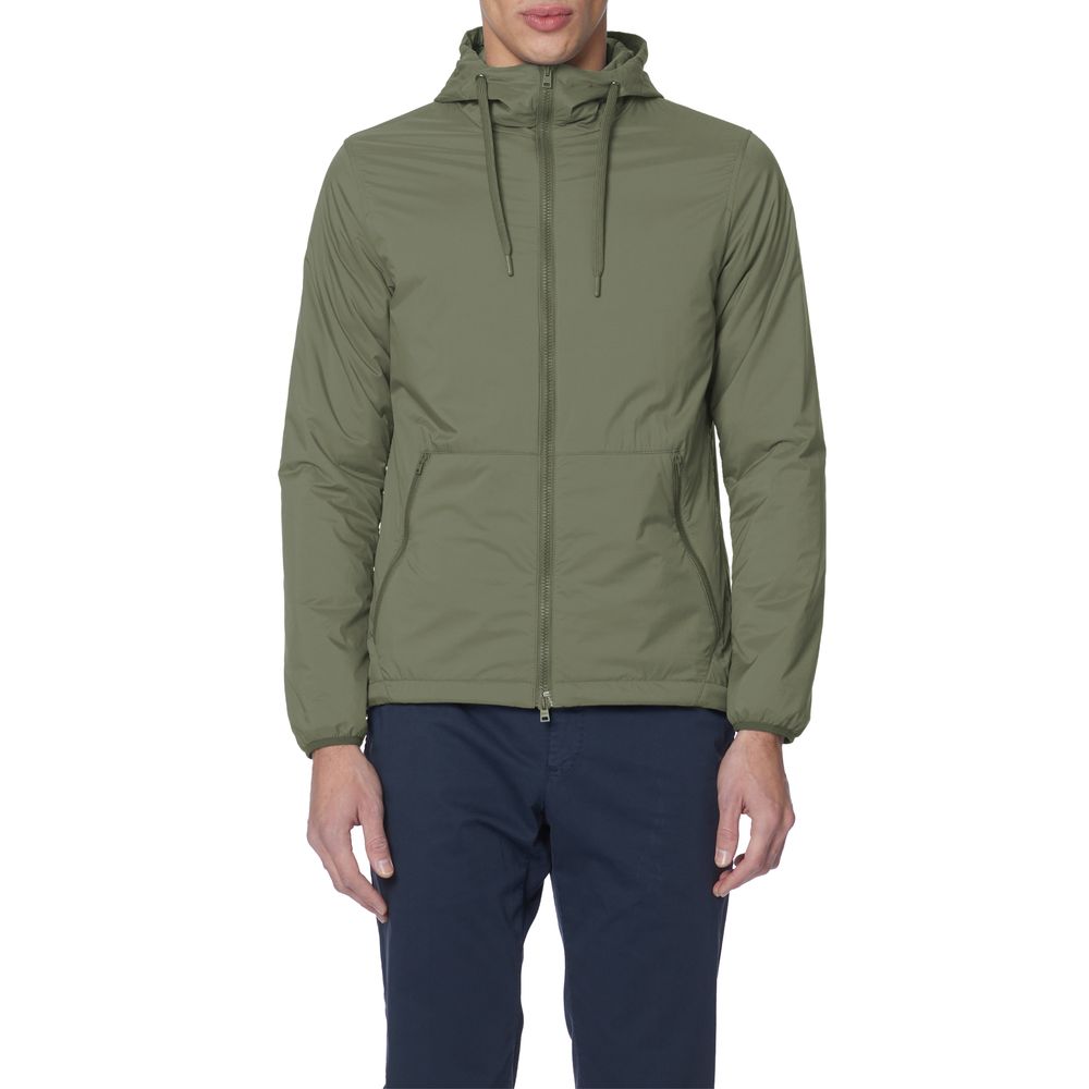 Green Polyamide Men Jacket
