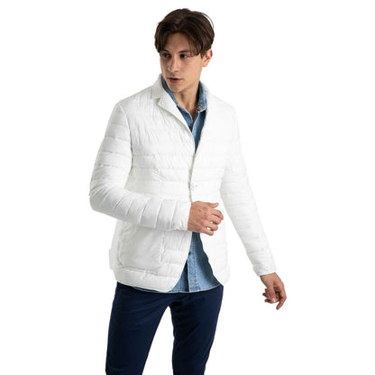 White Polyamide Men Jacket