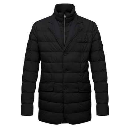 Black Polyamide Men Jacket