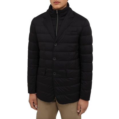 Black Polyamide Men Jacket