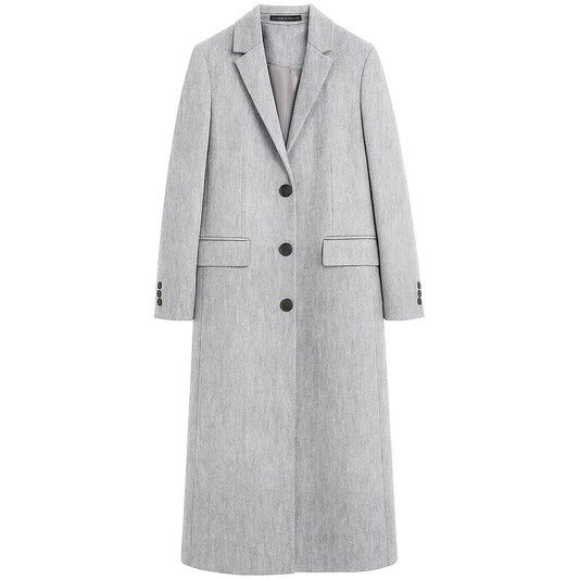 Gray Wool Women Coat