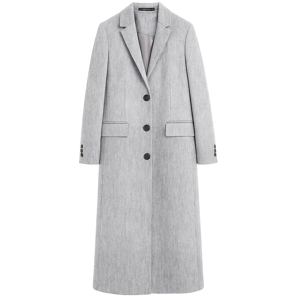 Gray Wool Women Coat