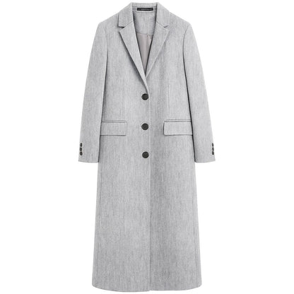 Gray Wool Women Coat