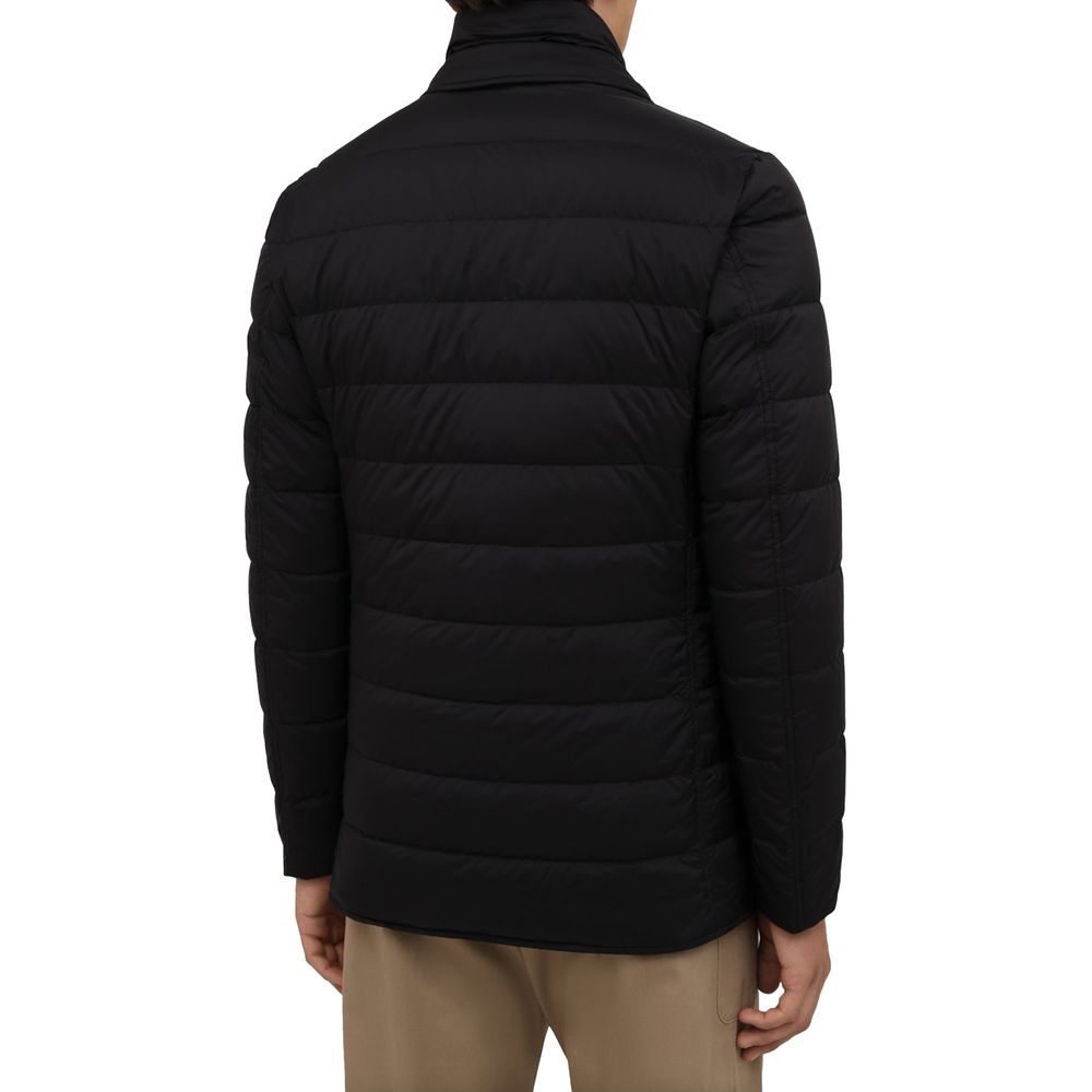 Black Polyamide Men Jacket