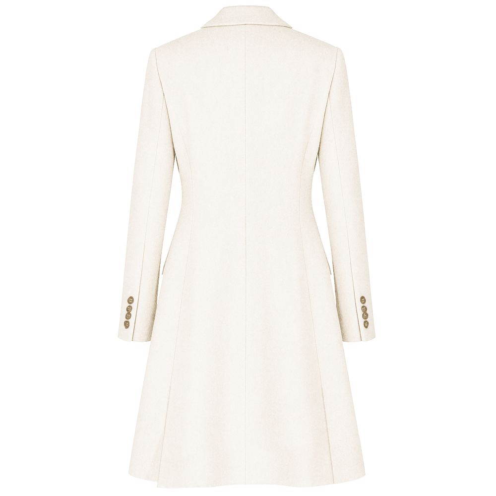 White Wool Women Coat