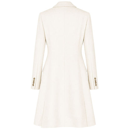 White Wool Women Coat
