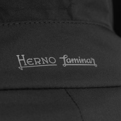 Black Polyester Men's Trench Coat