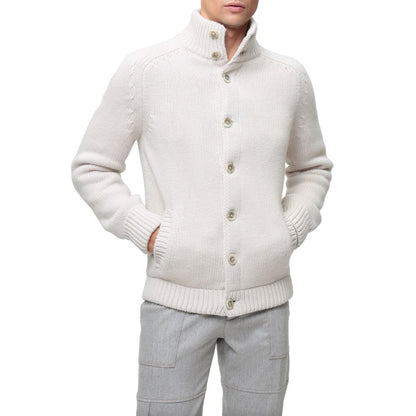 White Wool Men's Jacket