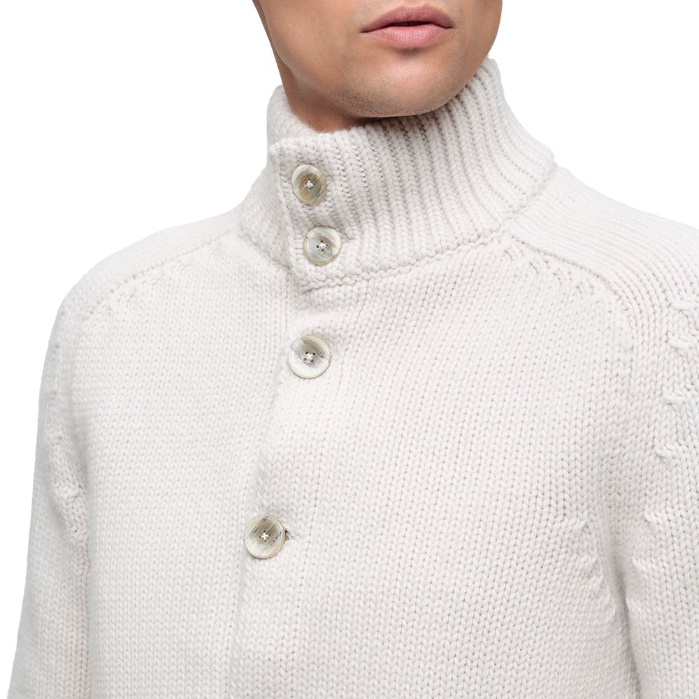 White Wool Men's Jacket