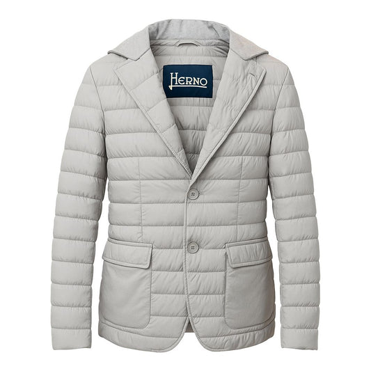 Gray Polyamide Men Jacket