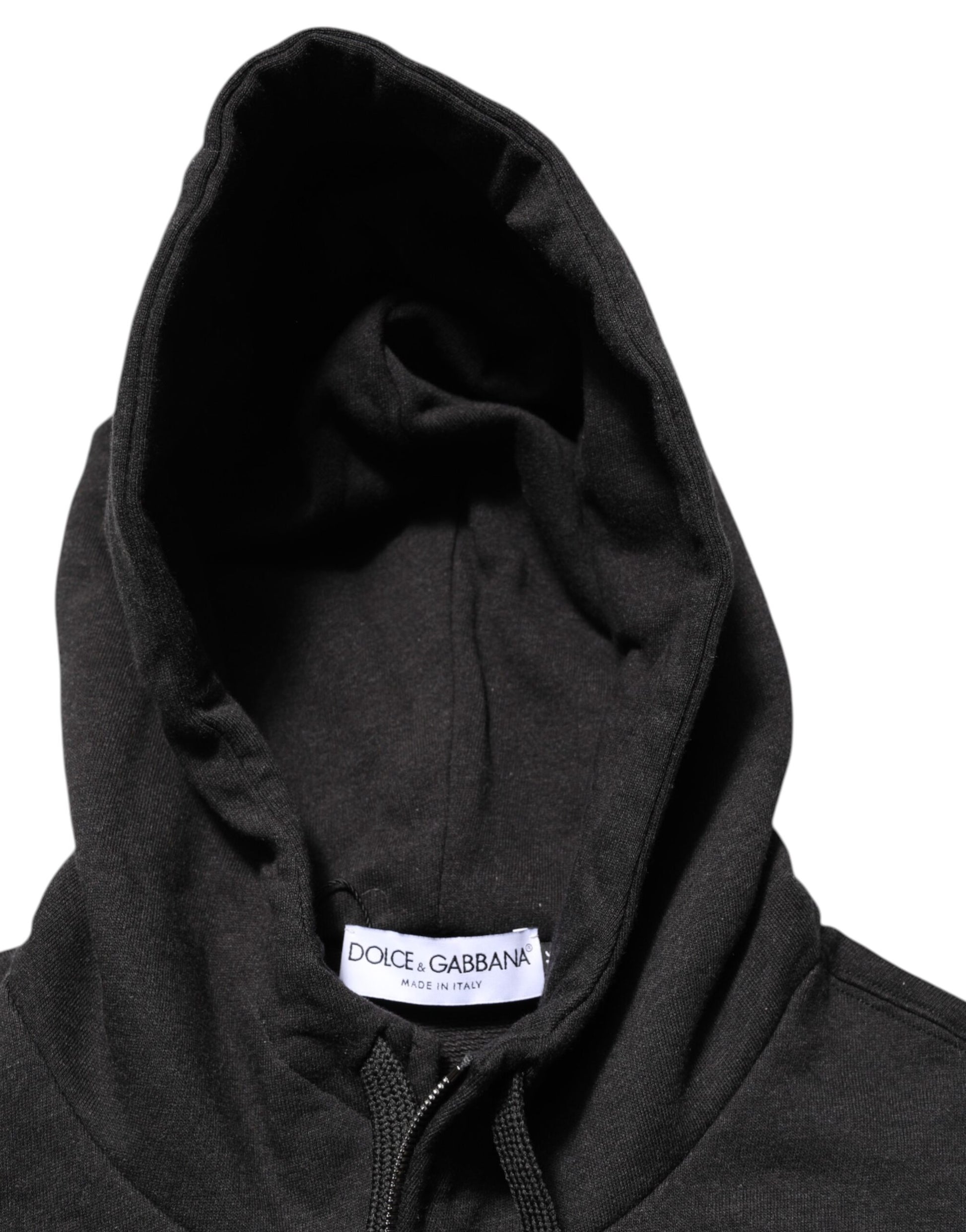 Black Logo FullZip Hooded Sweatshirt Sweater