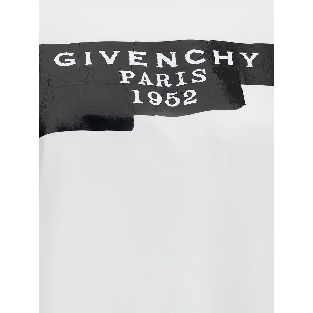 Cotton T-shirt with print black givenchy tape