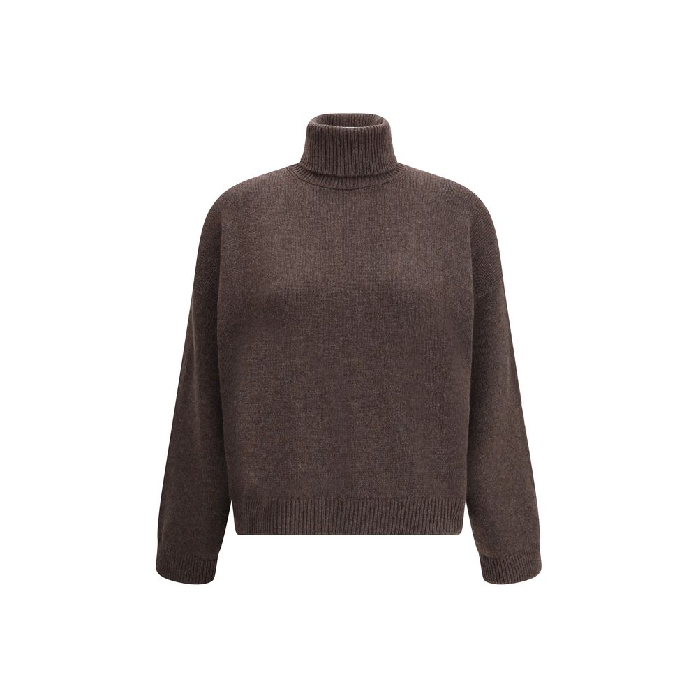 Brown Cashmere Turtleneck